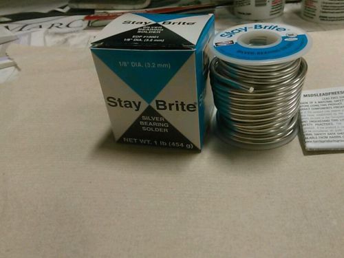 Stay brite silver bearing solder