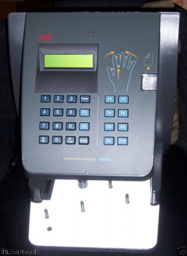 Handpunch 4000 biometric clock w/ ethernet rsi hp-4000 for sale
