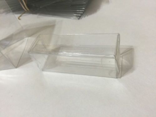 Lot Of 13 - Uline Clear Plastic Packaging Boxes - 3 inch x 1 inch x 1 inch