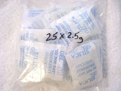 Silica gel Dry Packs 25 x 2.5g