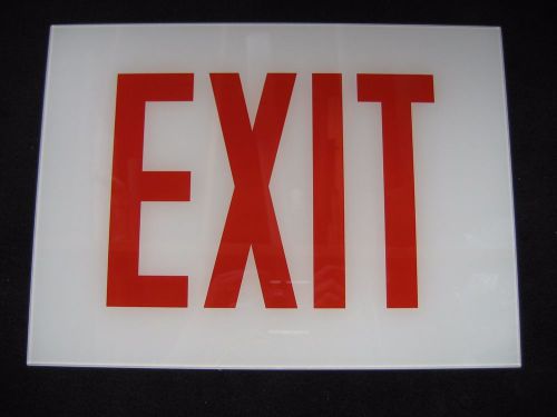 Lithonia ELA LXCH3 Replacement Glass Sign Panel for LXC Sign NEW