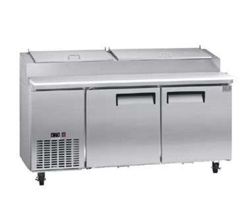 Kelvinator KCPT72.9 Pizza Prep Table two-section 16 cu. ft. holds (9) 1/3 pans