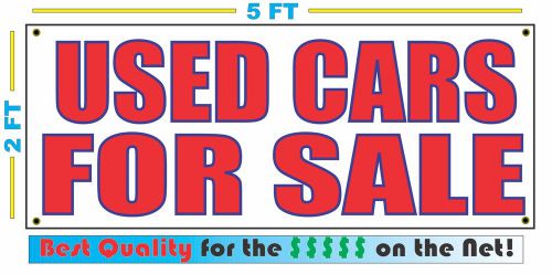 USED CARS FOR SALE Banner Sign NEW Larger Size Best Price for The $$$