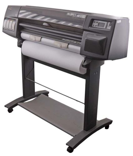 Hp designjet 1000 1055cm c6075a 200w 36&#034; large format rolled plotter printer for sale
