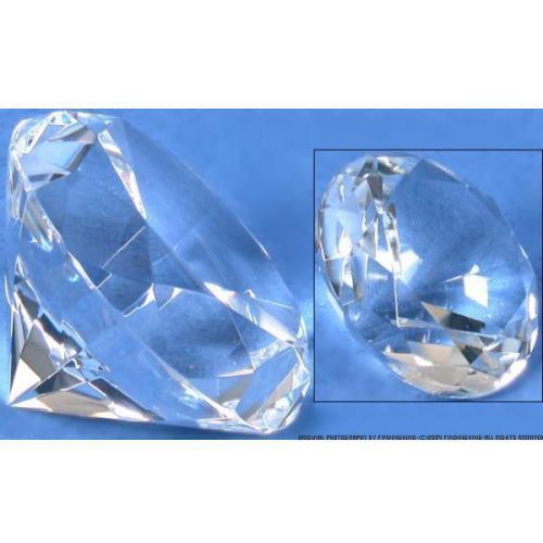 Crystal Diamond Showcase Jewelry Display 80mm