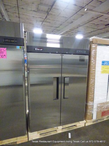 New Turbo Air 2 Door Stainless Steel Freezer on Casters, Model JF45-2