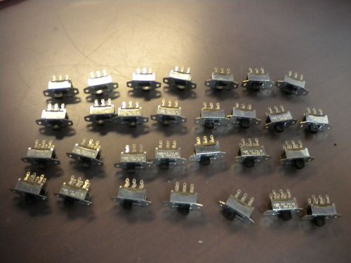lot of 29 Slide Switches - 2 Positions - 12.5V