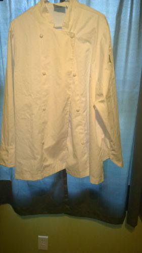 NEW CHEF FASHION California Chef Jacket Coat Female Size 3XL White Used