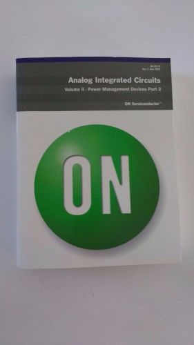 ON Semiconductor Analog Integrated Circuits Part 2 Power Management Devices 2002