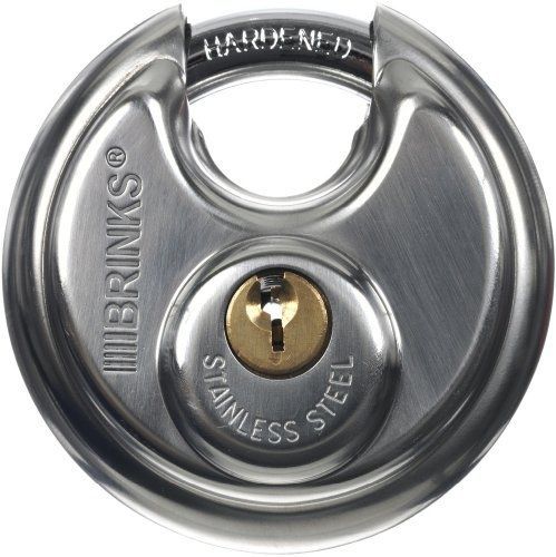 Brinks brinks 663-60001 3-1/8-inch 60mm stainless steel discus padlock for sale