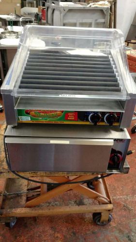 APW Wyott HRS-31S HotRod Hot Dog Grill &amp; Bun Warmer Model BW-31