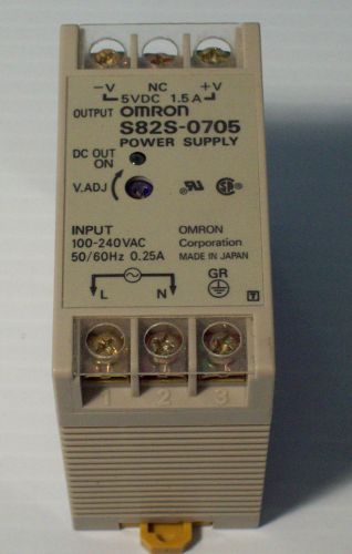 S82S-0705 Omron 5VDC Power Supply S82S0705