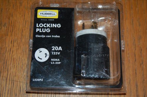 HUBBELL L520PZ Locking Plug  L5-20P 20A  FREE SHIPPING