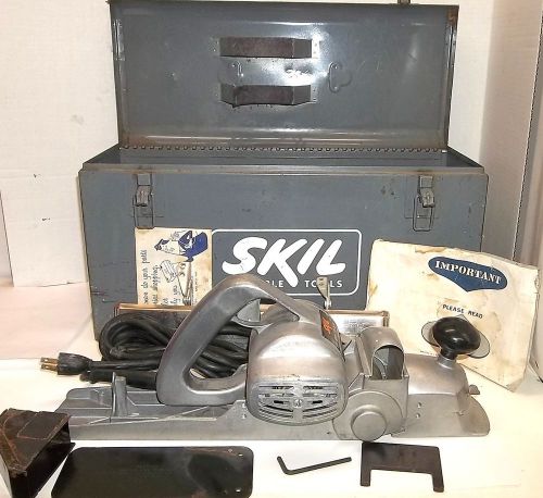 SKIL Portable Tools MODEL 100 PLANER 5.5 AMPS USA With Pressed Steel Case Works