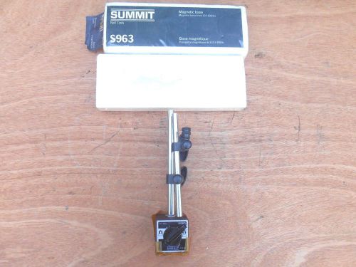 Summit Neill Tools S963 magnetic base machinist magnetic base
