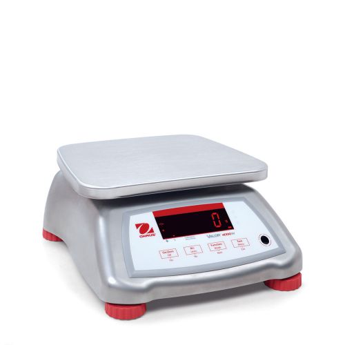 Ohaus valor v41xwe6t 6000g 1g water resistant compact food scale 2ywrrnty ntep for sale