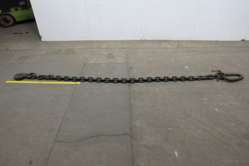 1&#034; Chain 12&#039; Overall Length Single Leg Chain Sling With Grab Hook