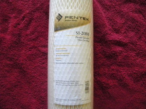 Pentek pleated cellulose filter cartridge s1-20bb for sale