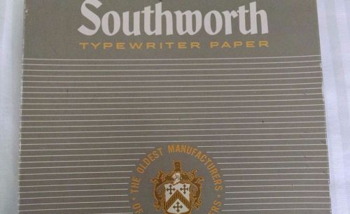 Southworth Typewriter Paper Legal 402E 25% Cotton Plain Regular Finish 500 16 Lb