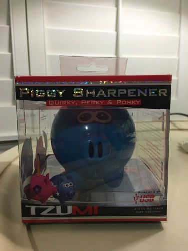 Blue Piggy Pencil Sharpener ( Usb Or Batteries)