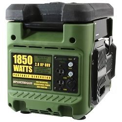 Gas Generator, 1850 Watts Peak, 2.8 HP OHV Engine, One 12V and Two 120V Outlets,