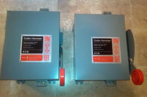 TWO-CUTLER-HAMMER HEAVY DUTY SAFETY SWITCH DH361UDK BRAND NEW CONDITION