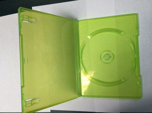 100 NEW ORIGINAL TRANSPARENT GREEN XBOX 360 DVD CASE BL73X360-O
