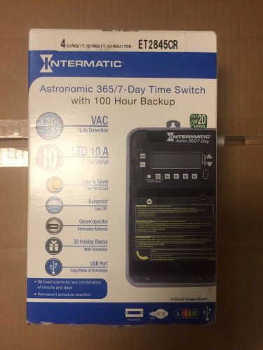 Intermatic ET2845CR Astronomic Time Switch Time Clock 365/7 DAY 4 CIRCUIT