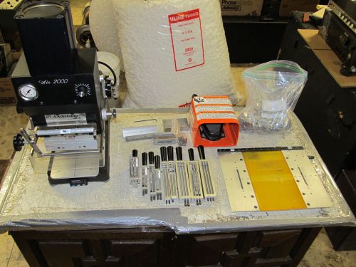 Aamstamp air-2000 foil hot stamp air-powered imprinting machine + accessories! for sale