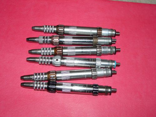 Lot of 6 straight  handpieces for parts only