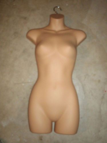 Set of 3 Female Hanging Mannequin Flesh Women Torso Body Display Half Dress Form