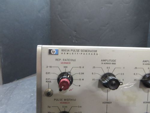 Agilent HP 8003A GENERATOR PULSE 3Hz - 10Mhz (ID # 26079 KHDG)