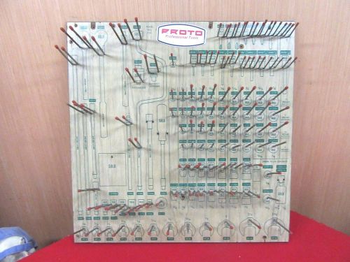 Proto Tool Board,No.552,3/8 drive Ratchets,Sockets and Accessories~NICE #TB52216