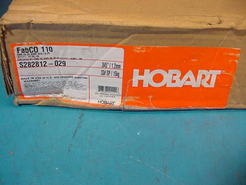 33 lb spool hobart fabcor 110 mig welding wire 0.045&#034;  flux cored steel for sale