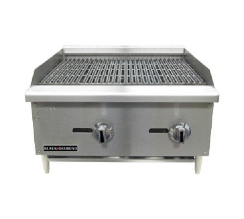 24&#034; commercial charbroiler. black diamond bdectc-24ng for sale