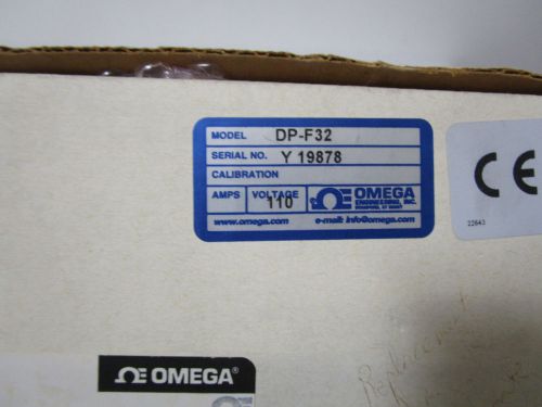 OMEGA 2-STAGE BATCH CONTROLLER/RATEMETER DP-F32 *NEW IN BOX*