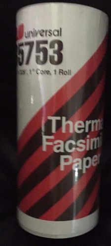 Universal Thermal Facsimile Paper Roll, 1&#034; Core, 8-1/2&#034;x 328&#039;, 1 Roll