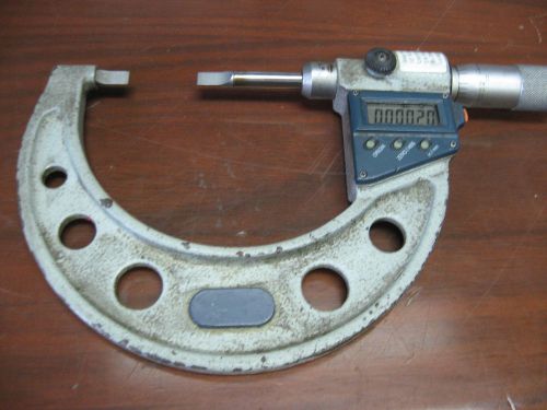 MITUTOYO-BLADE MICROMETER -RANGE 1-2&#034;(WITH SPC OUT)-(ITEM X25)