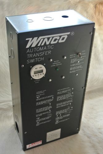 Winco Automatic Transfer Switch Part 64590-000 AMPS 100/50 Model ATS-3/A 120/240