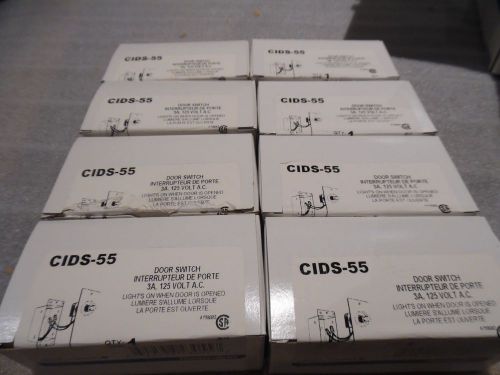 T&amp;B CIDS-55 DOOR SWITCH 3A 125V PUSHBUTTON Lights on When Door is Open Lot of 8