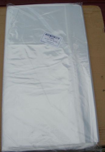 18 X 30- 1 Mil Clear Poly Bags 50 Plastic Bags Open Top End Lay-flat Uline brand
