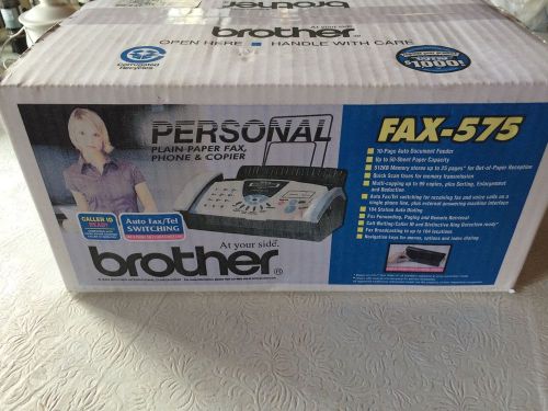 New In Box BROTHER FAX-575 Personal Plain Paper Fax, Phone &amp; Copier