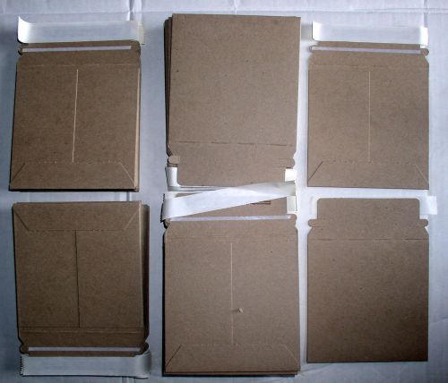 75 CD Mailers Uline S-5464 6&#034; x 6&#034; Self-Seal ideal for CDs and DVDs Stay Flats