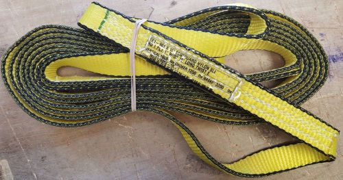 Mazzella ee1 edgeguard nylon web sling, eye-and-eye, yellow for sale