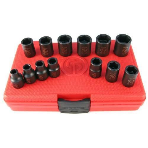 Chicago pneumatic ss3113 3/8&#034; drive 13 piece metric impact socket set new for sale