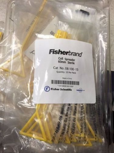 FisherBrand Cell Spreader 60mm Sterile 25/pack  Individually packed