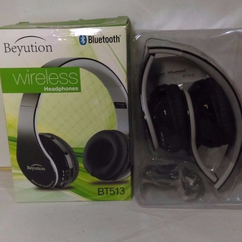 Beyution  Black Bluetooth Wireless Headphones