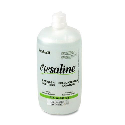 FENDALL Eye Wash Bottle Refill, 32-oz. Bottle, 12/Carton, CT - FND320004550000
