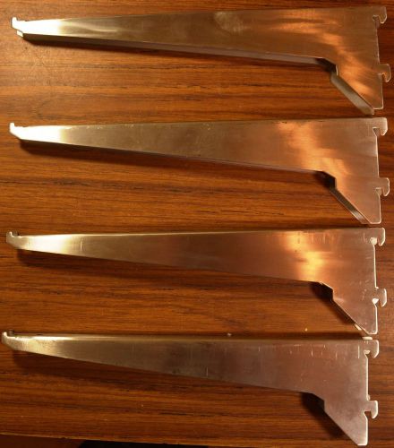 Silver shelving bracket, steel, 16 gauge lot of (4) for sale