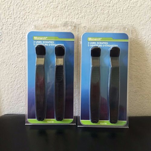 Monarch Plastic Label Scrappers Removers Set of 2 (4 pieces)-MNK925130